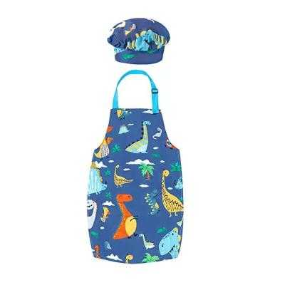 China Eco-Friendly Non-Toxic Kids Baking Set With Dinosaur Apron And Chef Hat , Cooking Chef Set Baking Supplies Dress Up Role Play Toys Gift for sale