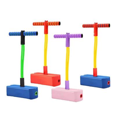 China Hot Selling Eco-friendly Material Kids Foam Pogo Jumper Stick Durable Foam Fun And Safe Pogo And Bungee Jumper Toddler Toys Frog Jumping Outdoor Toys for sale