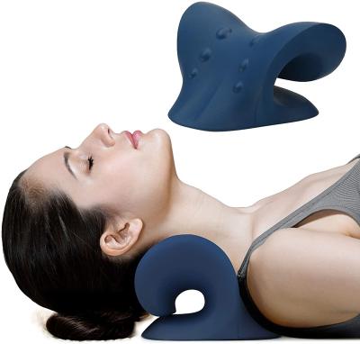 China Portable Amazon Chiropractic Pillow Neck Stretcher Neck and Shoulder Cervical Relaxer Traction Device for Tmj and Cervical Pain Relief for sale