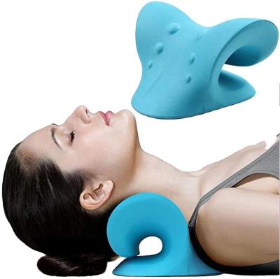 China Portable Shoulder Relaxer, Cervical Traction Device and Neck Stretcher, Chiropractic Pillow Neck Massager for Pain Relief for sale