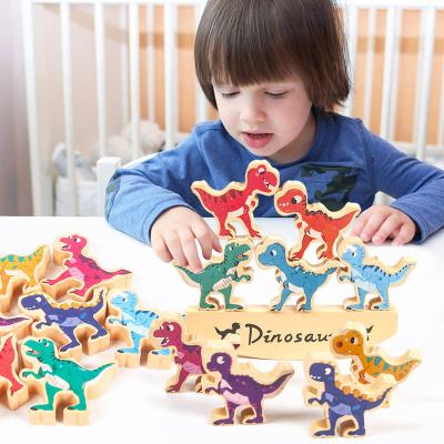 China Wooden Toy Block Training Game Baby Block Kit Multiple Activities Children Learning Animals Balance Toys Cheap Educational Toys for sale