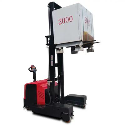 Cina 1500kg-2000Kg Electric Pallet Stacker 3m Altezza di sollevamento Corridoio stretto multi-direzionale in vendita