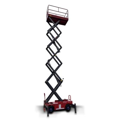 China Double Scissor Lift With 320kg Capacity And 12m Hydraulic Electric Aerial Work Platform for sale