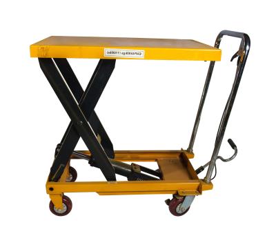 China PT500A Electric Mold Platform Handcart Mobile Manual Lifting Platform Car Pedal Hydraulic Platform Car for sale