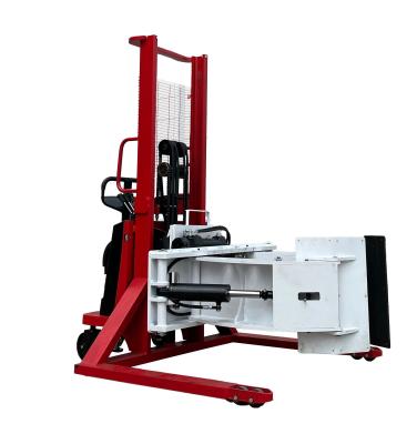 China Semi Electric Roll Stacker Hand Pushed Paper Reel Lifter Stacking Roller Stacker Cheap Price for sale