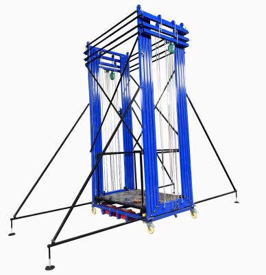 China 2-12m 500kg Electric Mobile Scaffolding Foldable Portable Remote Control Lifting Platform For Work for sale