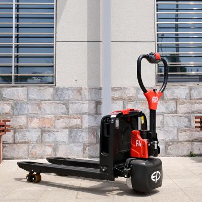 China EP F4 1.5 Ton 2 Ton Mobile Lithium Electric Mini Semi Automatic Hydraulic Forklift Jack for sale