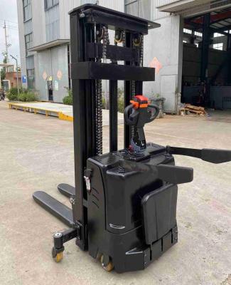 China 3 meters 3300lbs Heavy duty All terrain full electric pallet stacker with pedal can be customized for sale