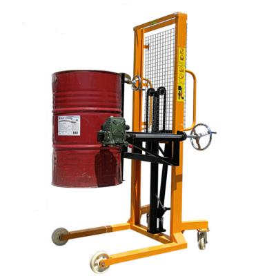 Cina 350kg 1600mm Hydraulic Drum Lifter Movable Manual Hand Oil Stacker in vendita