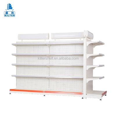 China High Quality Single Sided Double Sided Tego Metal Gondola Supermarket Shelf for sale