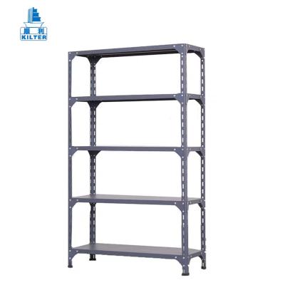 China Adjustable Storage Slotted Rack Metal Brackets Adjustable Angle Steel Rack Shelf for sale