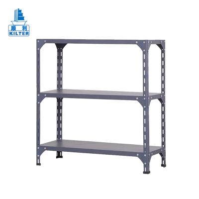 China Corrosion Protection Stainless Steel Corner Shelf Metal Storage Rack for sale