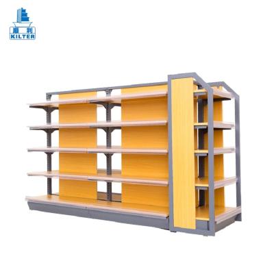 China Quality Guarantee Supermarket Multi-Tier Solid Rack Wooden Wine Wall Shelf for sale