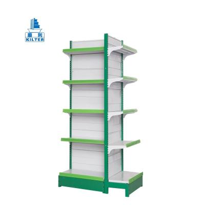 China Single Sided / Double Sided Steel Rack Shelf Shelving Market for sale