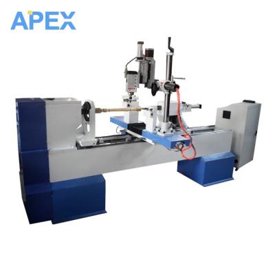 China Hotels Jinan Apex Factory Turning Machine Automatic CNC Woodworking Wood Lathe for sale