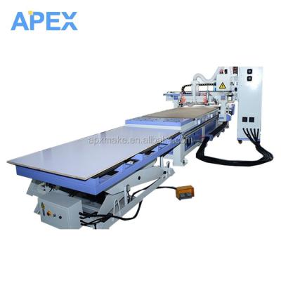 China Great Furniture Speed! panel furniture production /auto feeding /drilling machine cnc router with probing head for sale