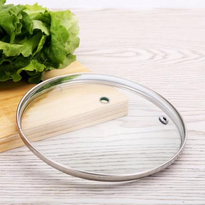 China 22~26cm Tempered Glass Jar Viable Pan Cover for sale