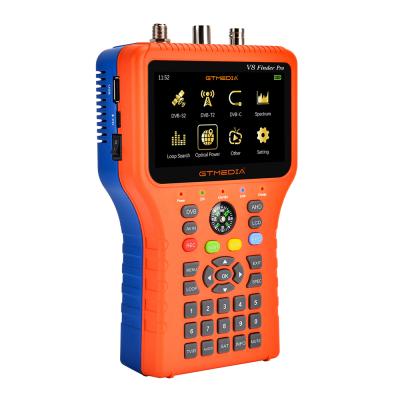 China GTmedia v8 New Finder DVB S2 T2 Satellite Cable Finder Pro Rise Combo Signal Supported 3.5inch LCD Screen 95*155*45 mm for sale