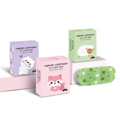 China Dark Circles Disposable Health Care Self-Heating Steam Eye Mask Lavender Cartoon Suitable for Hot and Wet Steam SPA Treatment to Relieve Eyes for sale