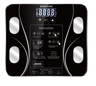 China Wifi Max Range 180Kg 396Lb Accuracy 0.1Kg 0.2Lb Digital Body Fat Measurement Scale for sale