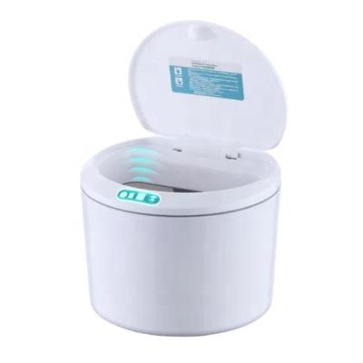 China Touch Screen Smart Automatic Trash Can Sensor Stainless Steel Waste Bin Kitchen Office Infrared Trash Can for sale