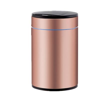 China Best Hot Selling Trash Can Waste Bin Oval Shape 48L/58L/68L Infrared Sensor Touch Screen Anti Stainless Steel Fingerprint Brushed S Stainless for sale