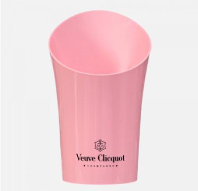 China Viable Promotional Cheap Big Pink Plastic Beer Ice Bucket 3L/4L/8L/12L For Bar Party for sale