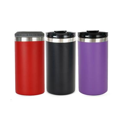 China 12oz Durable Double Layer 304 Stainless Steel Vacuum Accompanying Car Mug Heat Insulation Cup Beer Can And Cold Storage for sale