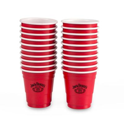 China High Quality Disposable Vodka 2 Ounce Shot Glass Thick Plastic Disposable Cup For Party for sale