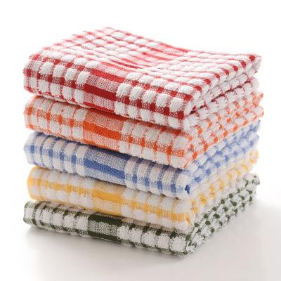 China Cotton Kids Safe Pure Absorbent Tea Towel Soft Thick Towel for sale