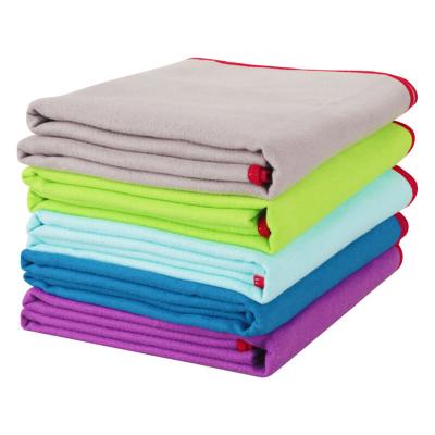 China Custom Manufacturers Color Fitness Eco Pilates Sport Microfiber Yoga Mat Cover Towel Safe For Kids for sale