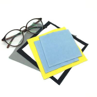 China Sustainable Custom Printed Logo Microfiber Cleaner Care Cleaning Polishing Cloth For Glasses for sale