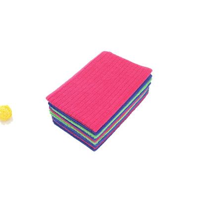 China Viable Hot Selling Lint Free Plaid Microfiber Handkerchief Lattice Towel Kitchen Absorbent Cleaning Cloth for sale