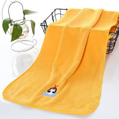 China Adult Hot Sale Cute Design Microfiber Poncho Face Bath Towel Safe Wholesale For Kids for sale