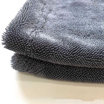 China Super Microfiber Twist Pile Car Wash Child Safe Super Cleaning Towel for sale