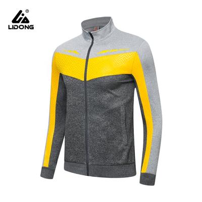 China LiDong Antibacterial Wholesale Sport Wear Long Sleeve Men's Soccer Jacket Training Suits Tracksuit With Zipper for sale