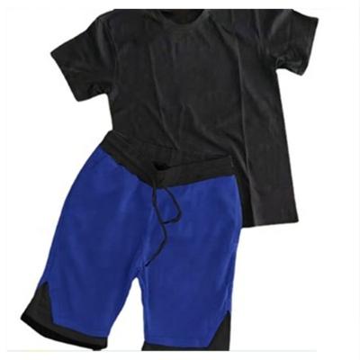 China 2021 Summer QUICK DRY Logo Men Tracksuit Two Piece Custom Made Pants Shirt and Male Short Set for sale