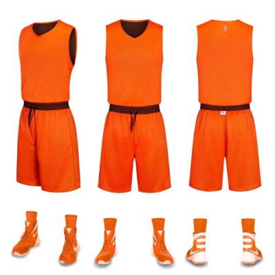 China Breathable Wholesale Custom Your Own Reversible Team Basketball Uniforms Basketball Tank Top Set for sale