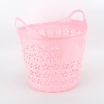 China Plastic Stocked Hamper Storage Basket Laundry Storage Basket For Daily Use for sale