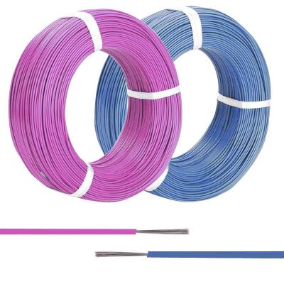 China High Temperature Extruded ETFE Tefzel Wire, 300V Tinned Plated Stranded Copper Cable for sale