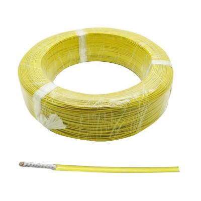 Cina L'argento ha placcato il colore giallo di plastica del fluoro del cavo del high temperature di 18 AWG in vendita