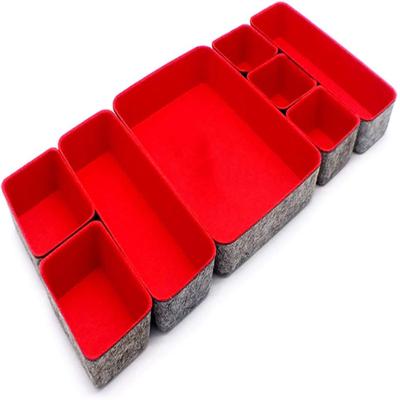 China High quality and low price sustainable drawer felt storage box for sale