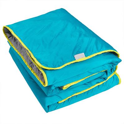 China Best Washable Waterproof Outdoor Camping Blanket 20D Ripstop Nylon Compact Sleeping Bag And Quilt Warm Nylon for sale