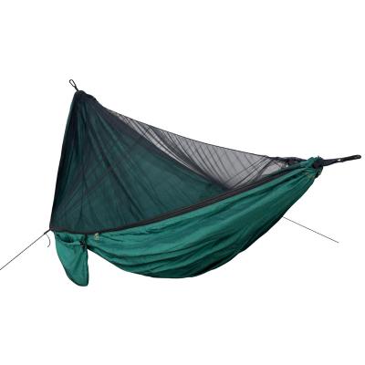 China Anti-mosquito Camping Hammock with Mosquito Bug Net, Portable Parachute Hammock Tree Straps and Carabiners Hamaca Scam Mosquitera for sale