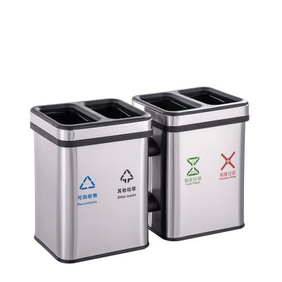 China Wholesale Type Classification Stainless Steel Trash Bin New Kitchen Factory Trash Can for sale