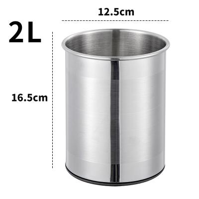 China Contemporary Utensil Organizer Swivel Stainless Steel Cutlery Storage Bucket Kitchen Utensil Swivel Bucket for sale