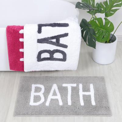 China Non Slip Custom Size Printed Non Slip Microfiber Bath Mat for sale