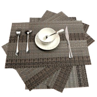 China Sustainable Waterproof PVC Table Plate Mat For Dining Table Decorative for sale