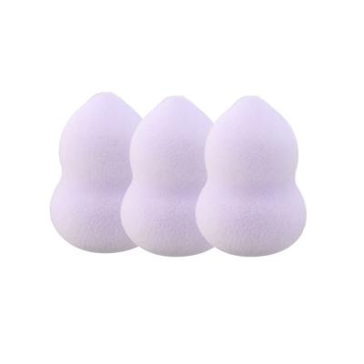 China Hot Selling Cosmetics Double Assembled Beauty Makeup Sponge Layer Fuzzy Velvet Microfiber Flocking Powder Puff Blender 40*60mm for sale