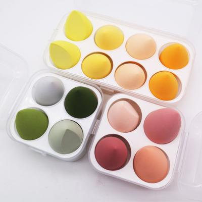 China Free MAURI Beauty 4 Pcs Facial Latex Foundation Makeup Sponge Blender Velvet Blender Blender Sponge Makeup Set for sale